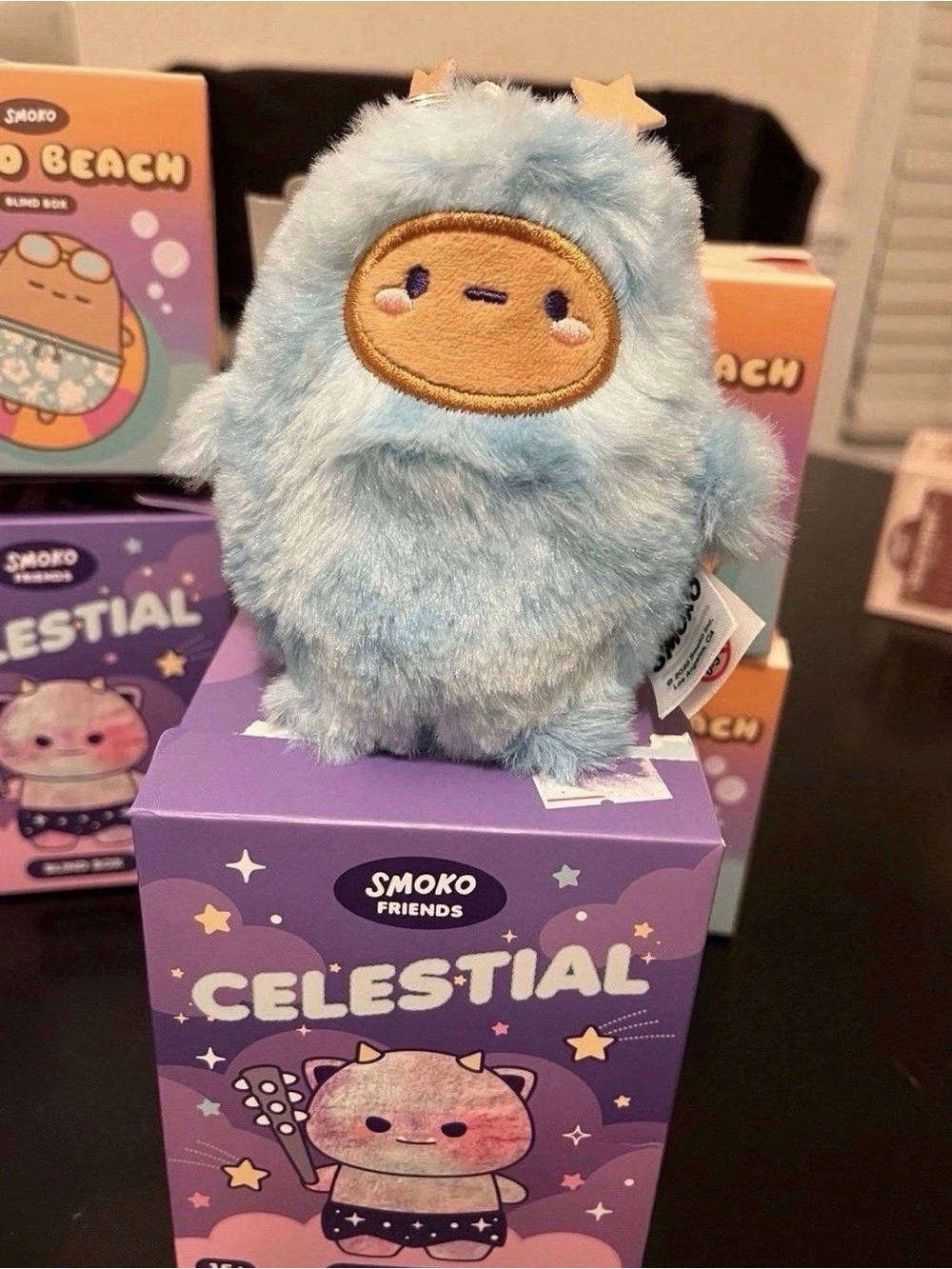 Smoko Celestial Plush Bag Charm- Blue Tayto